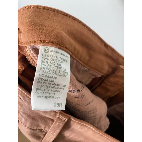 AG Los Angeles Brown Jeans Style Ankle Pants Sz 28 - Picture 4 of 4